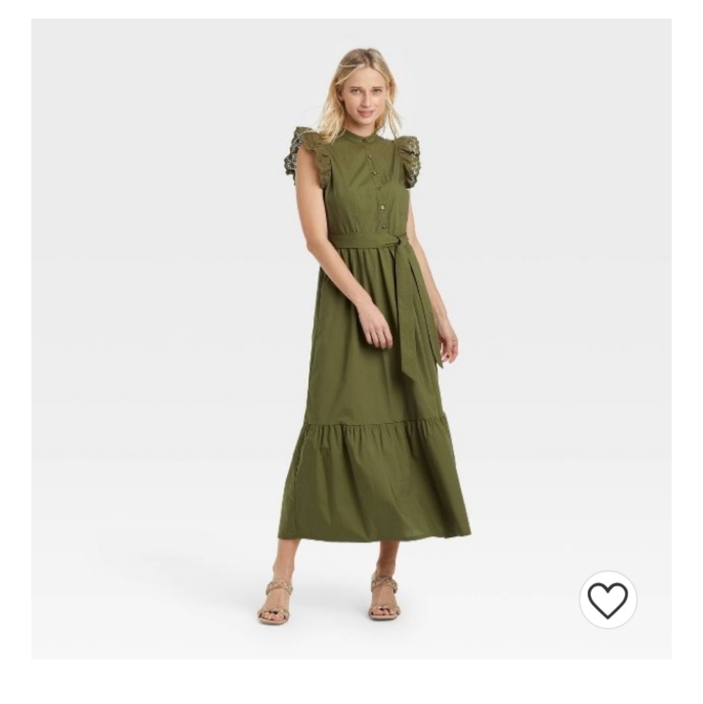 Who What Wear Flutter Sleeve Dress